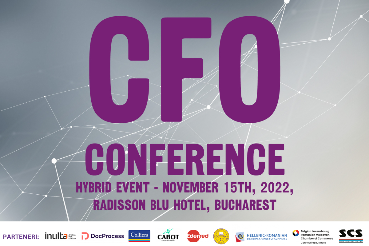 CFO Conference București 15 noiembrie 2022. Află ce rol au