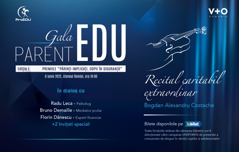 Premieră în România: Gala ParentEDU premiază părinții implicați în prevenirea consumului de droguri la copii